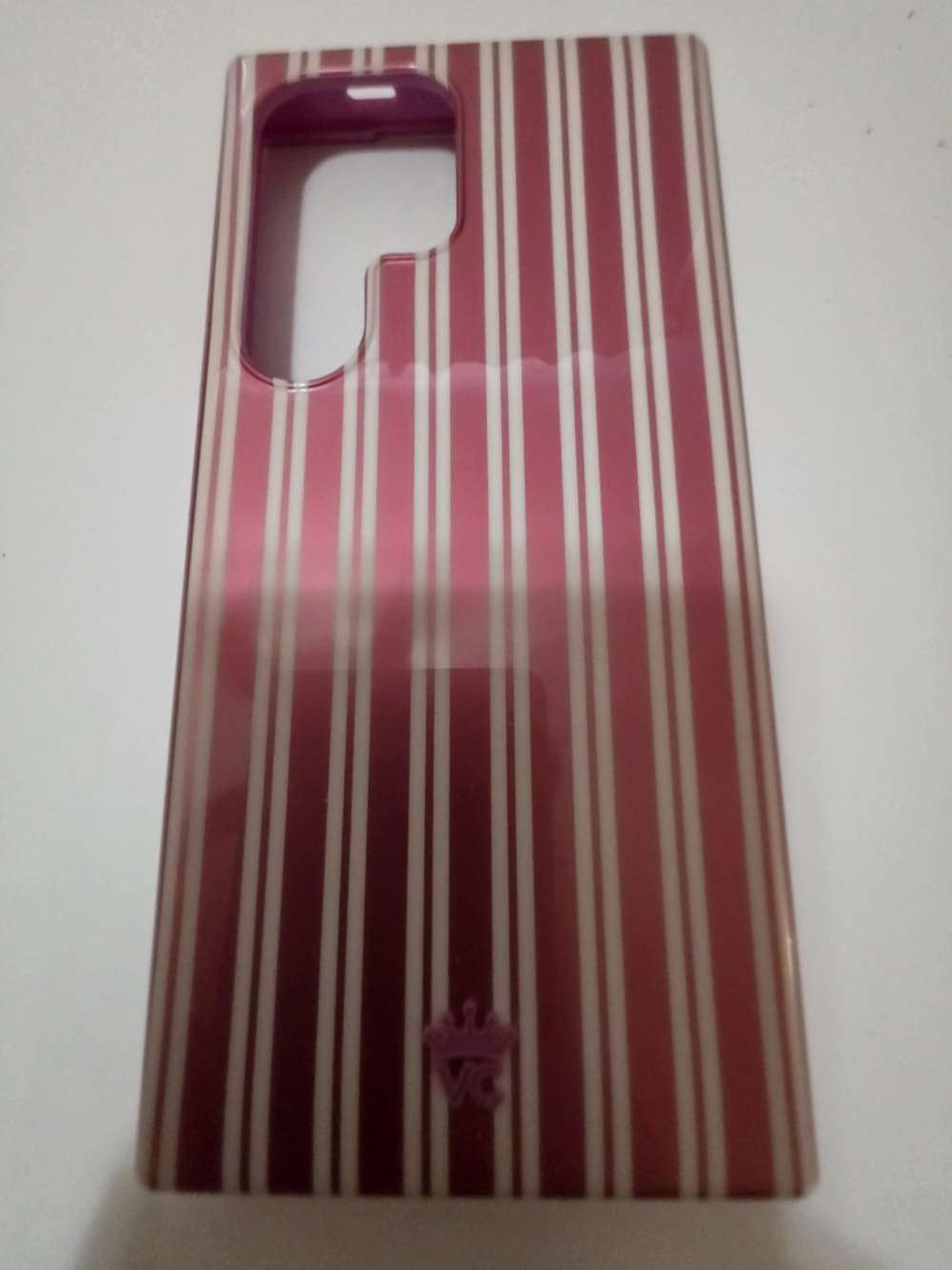 Velvet Caviar Pink and Cream Striped Phone Case